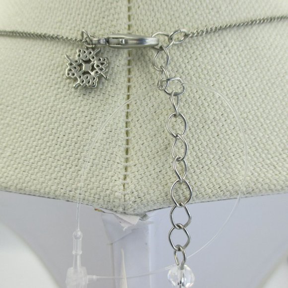 White House Black Market Gold Chain & CZ Neutral Necklace Romantic Luxury NEW - Picture 7 of 11